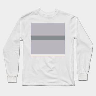 A sensational collection of Alabaster, Philippine Gray, Silver and Lotion Pink stripes. Long Sleeve T-Shirt